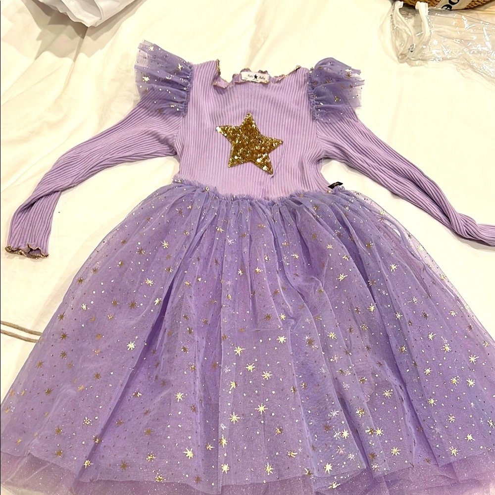 Purple Starry Kids Costume